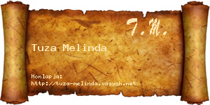 Tuza Melinda névjegykártya